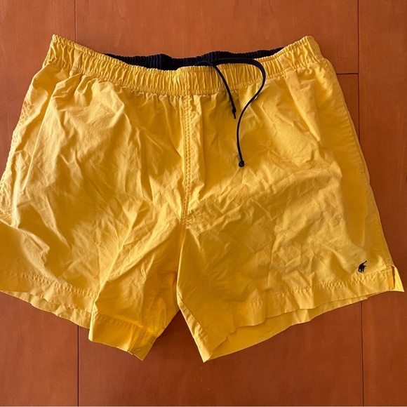 Polo Sport Ralph Lauren L Yellow Gold Board Shorts Elastic Drawstring Waist - Picture 1 of 9